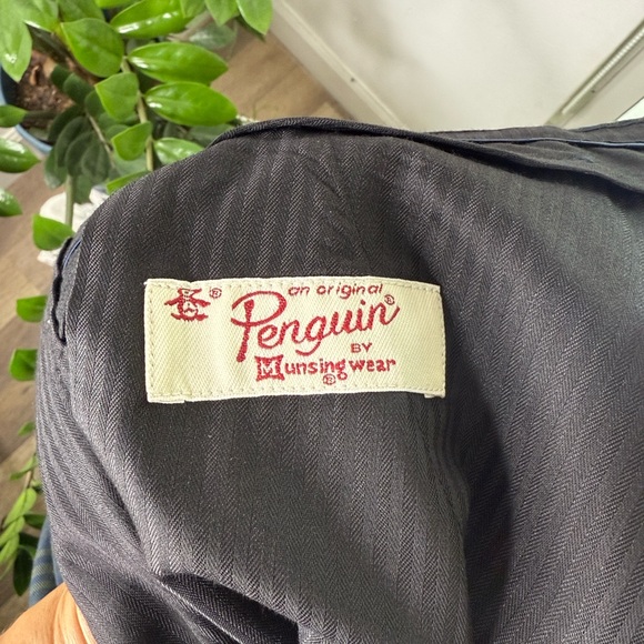 Original Penguin Women's Tartan Plaid Pants - Navy and Olive - Picture 8 of 9